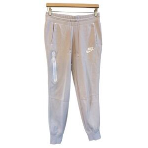 Women's Nike Sportswear Lt Beige Tech Fleece Small Sweatpants/Joggers/Activewear